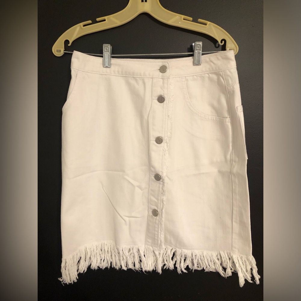 Anthropologie fringe skirt